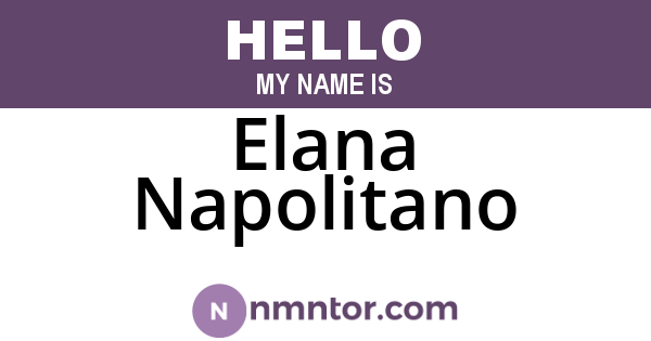 Elana Napolitano