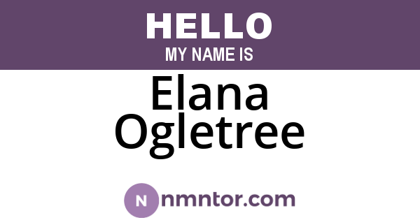 Elana Ogletree