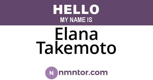 Elana Takemoto