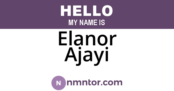 Elanor Ajayi