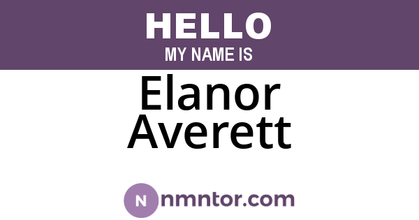 Elanor Averett