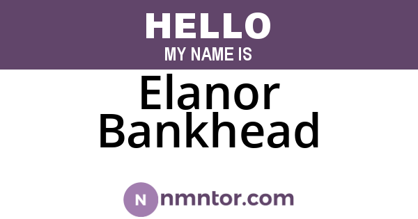 Elanor Bankhead