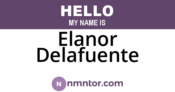 Elanor Delafuente