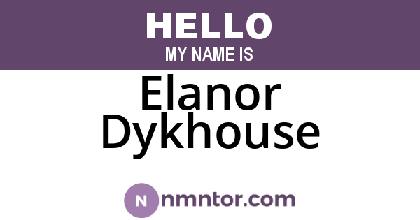 Elanor Dykhouse