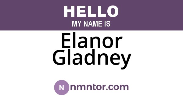 Elanor Gladney