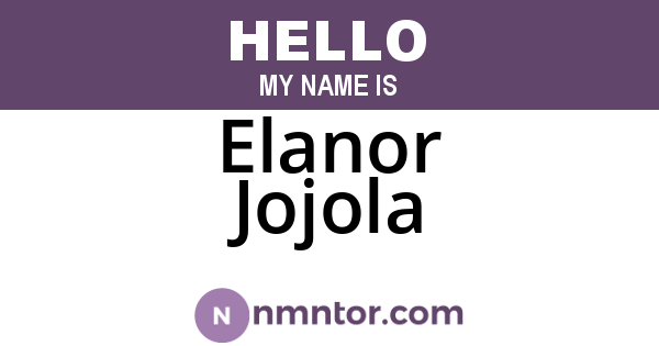 Elanor Jojola