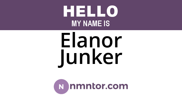 Elanor Junker