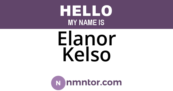 Elanor Kelso