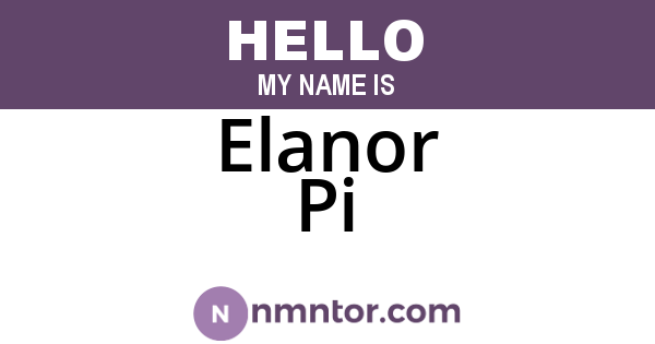 Elanor Pi