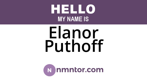 Elanor Puthoff
