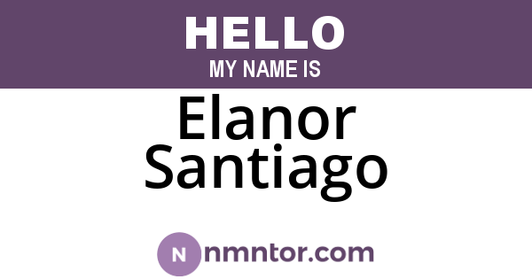 Elanor Santiago