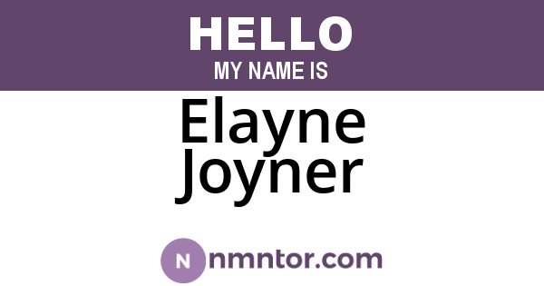 Elayne Joyner