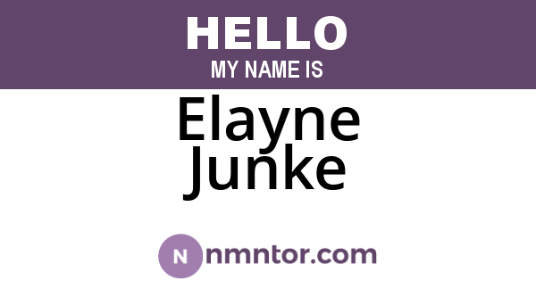 Elayne Junke