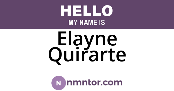 Elayne Quirarte