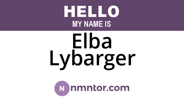 Elba Lybarger