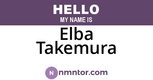 Elba Takemura
