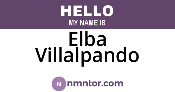 Elba Villalpando