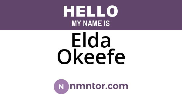 Elda Okeefe