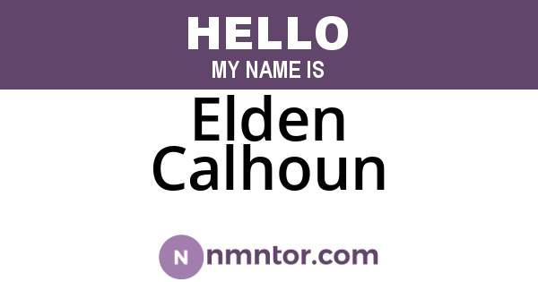 Elden Calhoun