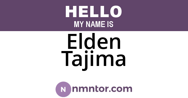 Elden Tajima