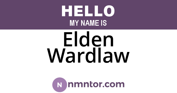 Elden Wardlaw