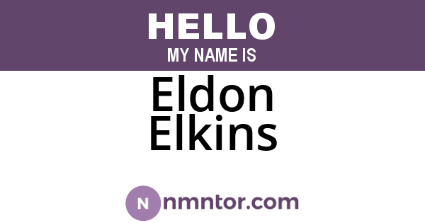 Eldon Elkins
