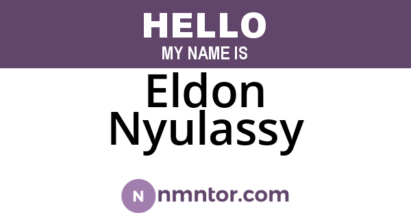 Eldon Nyulassy