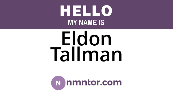 Eldon Tallman