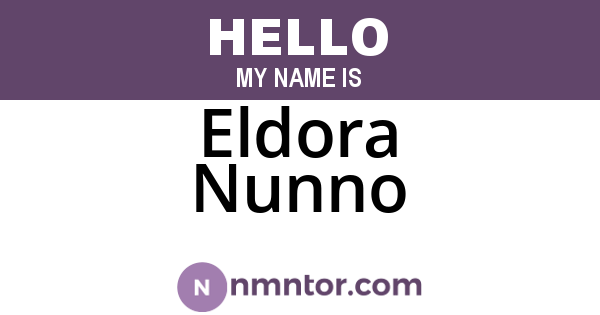 Eldora Nunno
