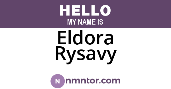 Eldora Rysavy