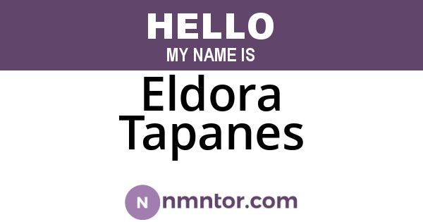 Eldora Tapanes