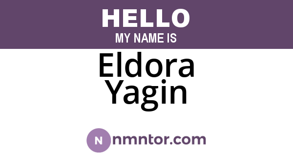 Eldora Yagin