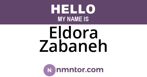 Eldora Zabaneh