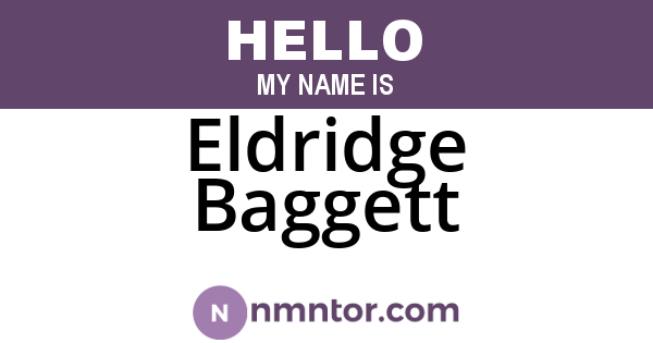 Eldridge Baggett