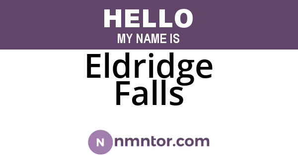 Eldridge Falls