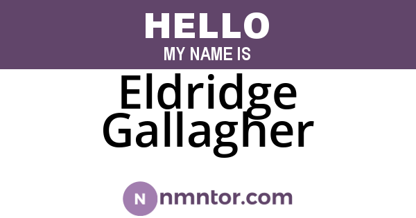 Eldridge Gallagher