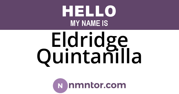 Eldridge Quintanilla