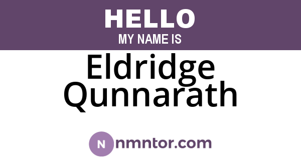 Eldridge Qunnarath