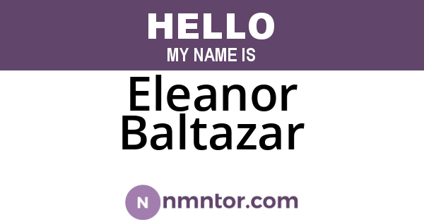 Eleanor Baltazar