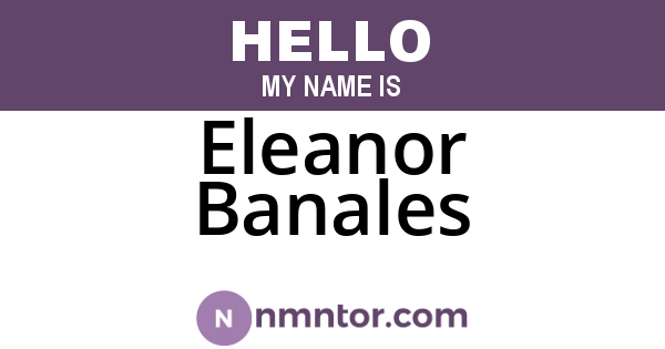 Eleanor Banales