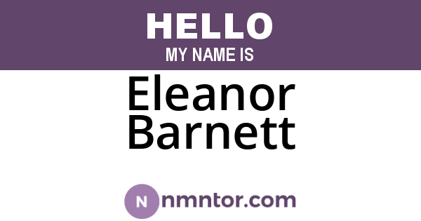 Eleanor Barnett
