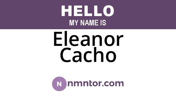 Eleanor Cacho