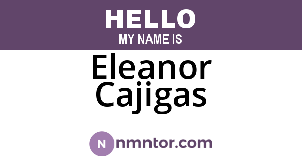 Eleanor Cajigas