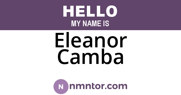 Eleanor Camba