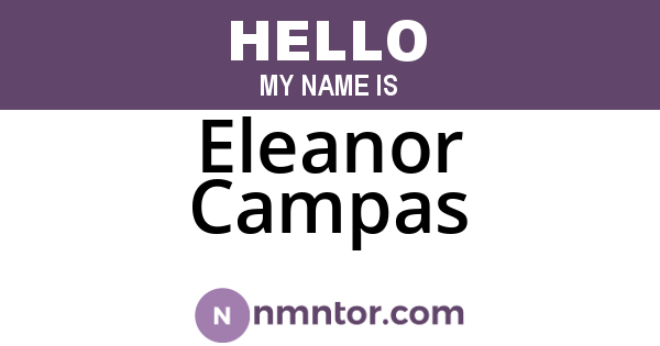 Eleanor Campas