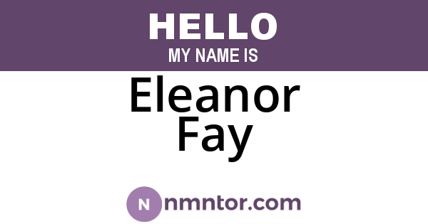 Eleanor Fay