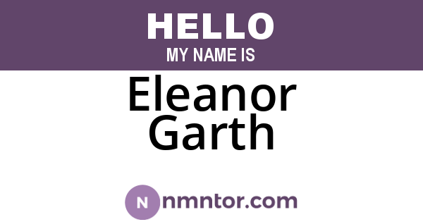 Eleanor Garth