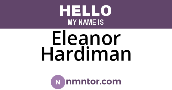 Eleanor Hardiman