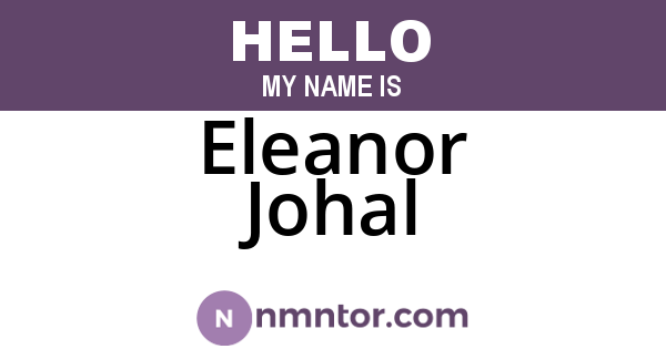 Eleanor Johal