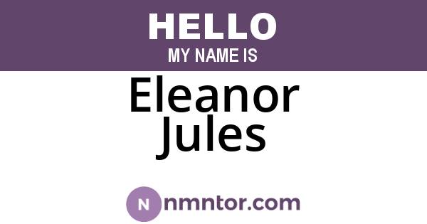 Eleanor Jules